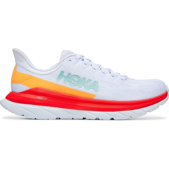 HOKA Other - HOKA Mach 4 in White/Fiesta 48